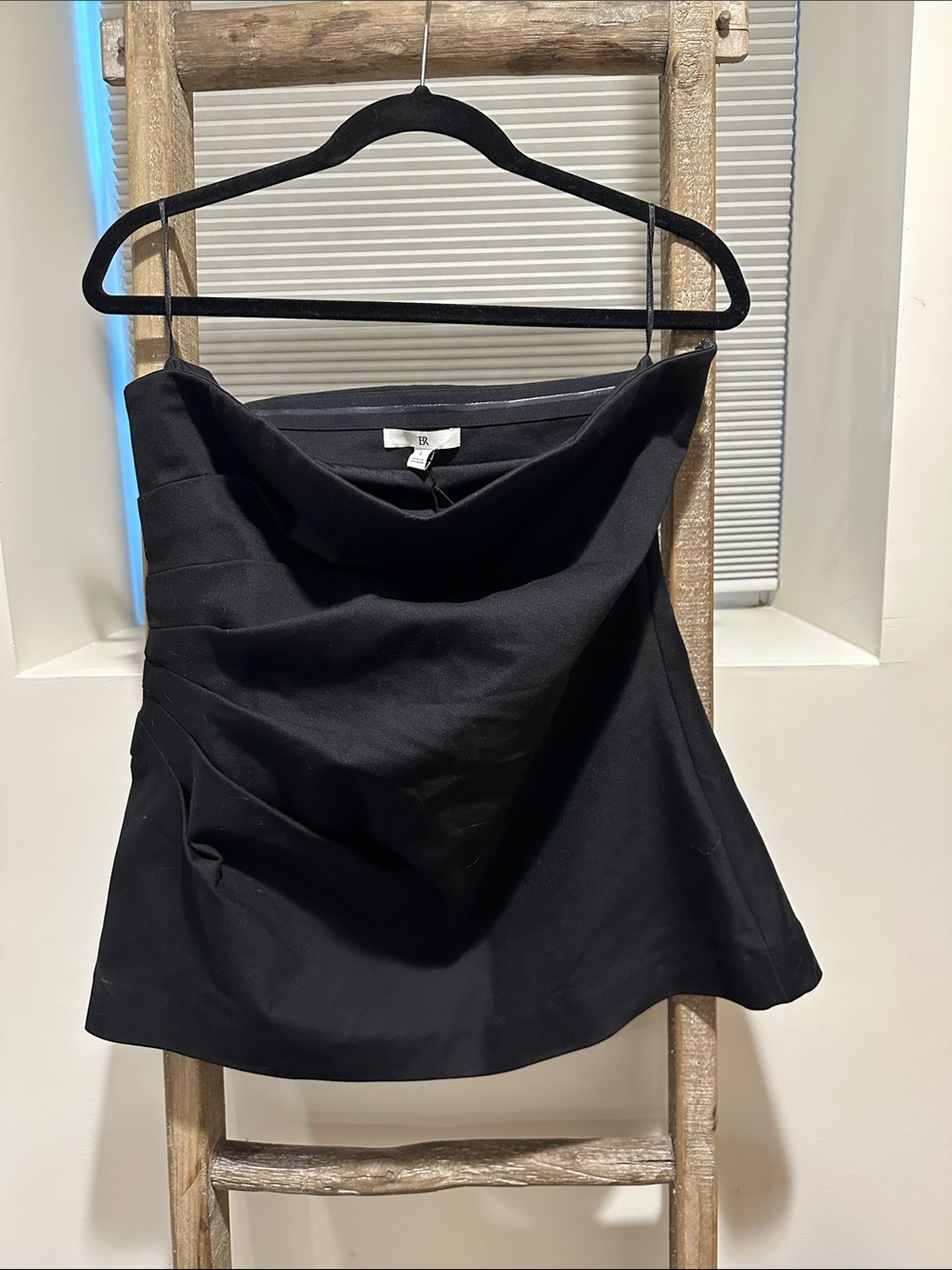 Banana Republic Black A-Line Strapless Top